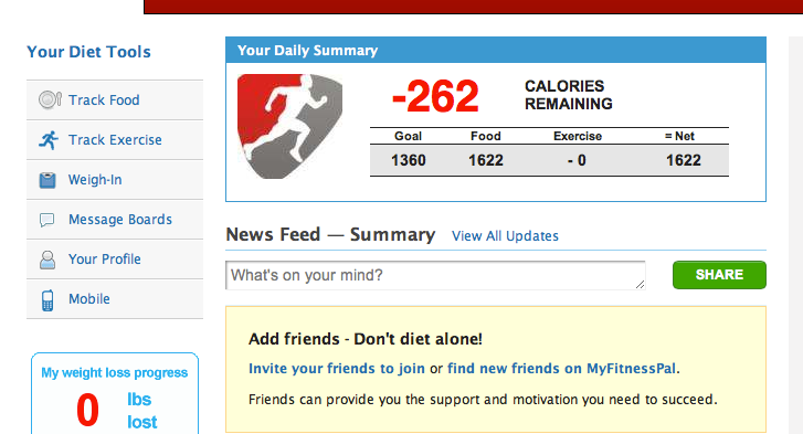 My Fitness Pal Calorie Counter App