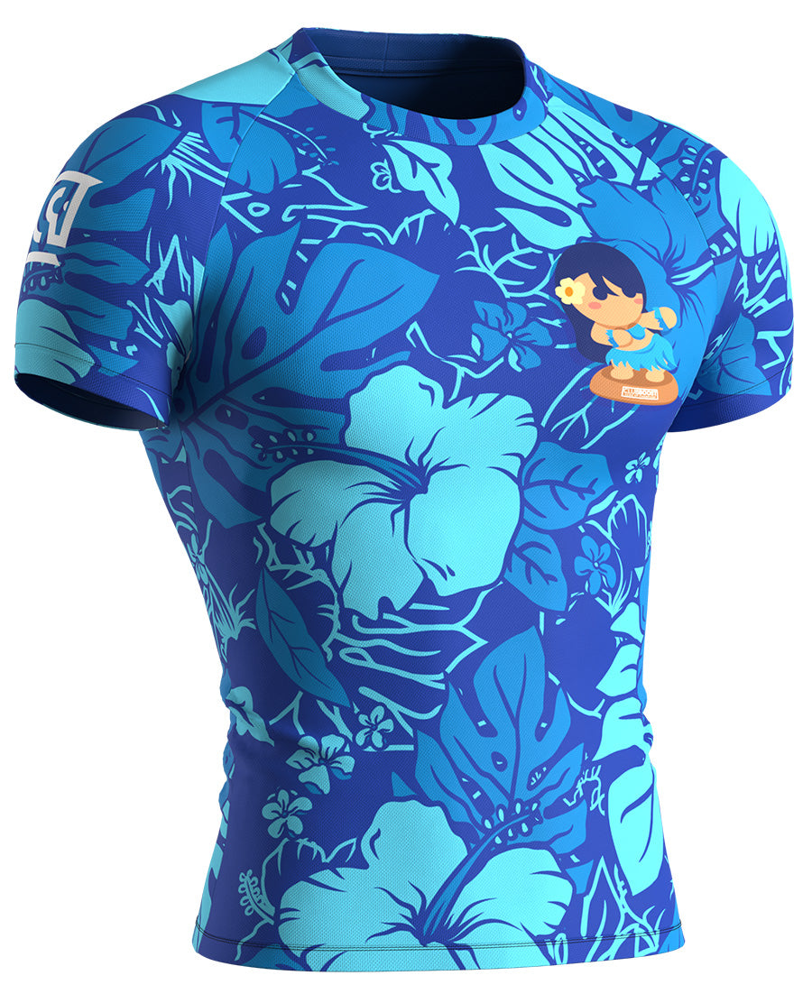 ClubBoostBJJ Aloha Short Sleeve Rash Guard
